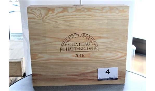 kist inh 6 flessen à 75cl witte wijn, Chateau Haut-Brion, 2016